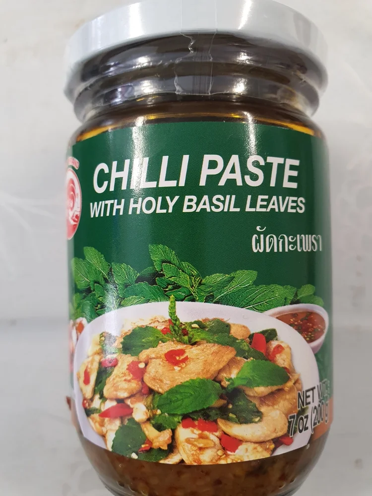 COCK Chilli Paste with Holy Basil Leaves 200g Raan Thai Shop